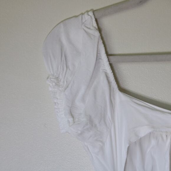 NWOT Hollister Midi White Boho Dress with Pockets XS - Picture 8 of 13